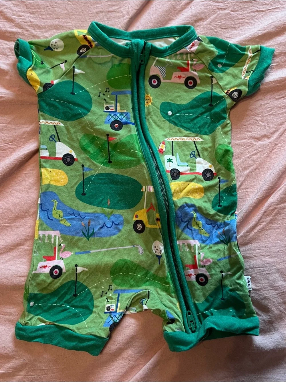 Little Sleepies Golf Print Shorty Zippy 0-3 Months